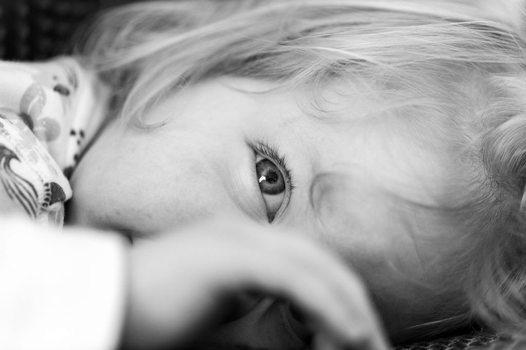 girl, eye, thought