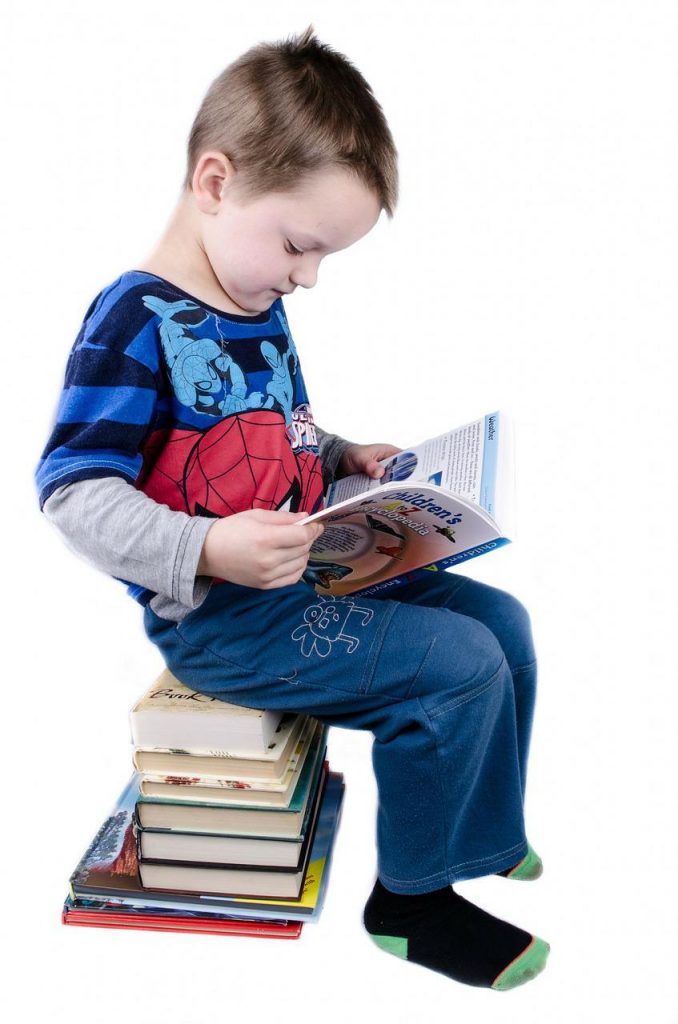child, book, boy