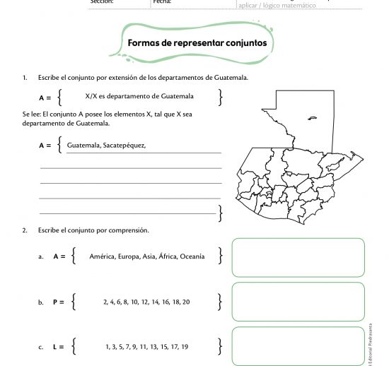 Formas de representar un conjunto
