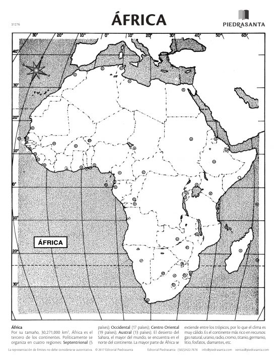 Mapa mudo África