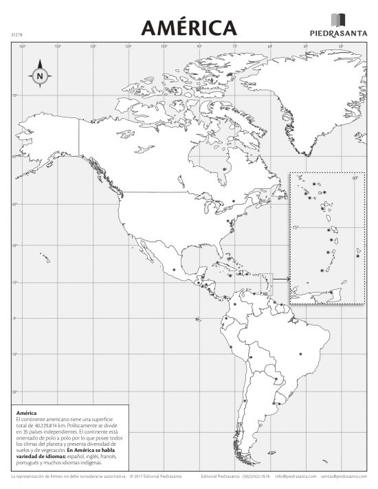 Mapa mudo América
