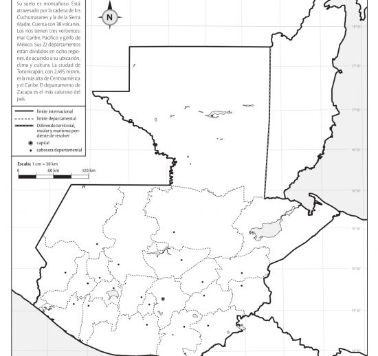 Mapa mudo Guatemala