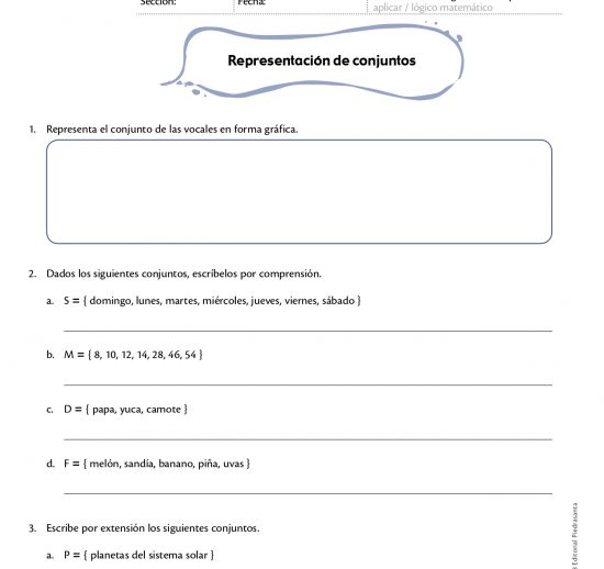 Representación de conjuntos