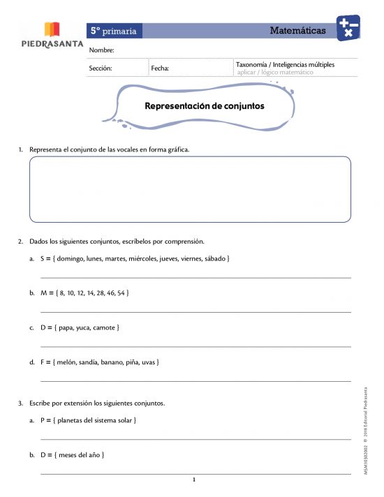Representación de conjuntos