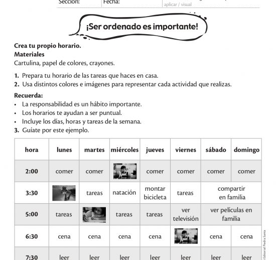 ¡Ser ordenado es importante!