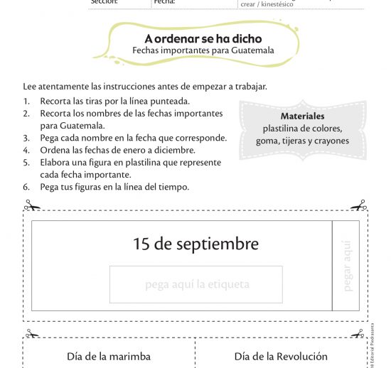 A ordenar se ha dicho