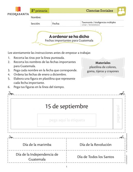A ordenar se ha dicho