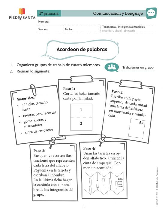 Acordeón de palabras