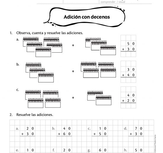 Adición con decenas