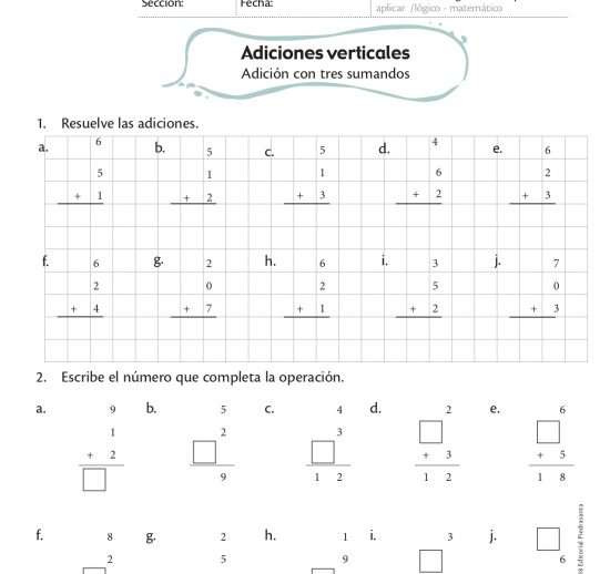 Adiciones verticales