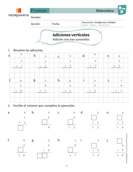 Adiciones verticales
