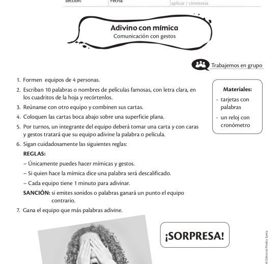 Adivino con mímica