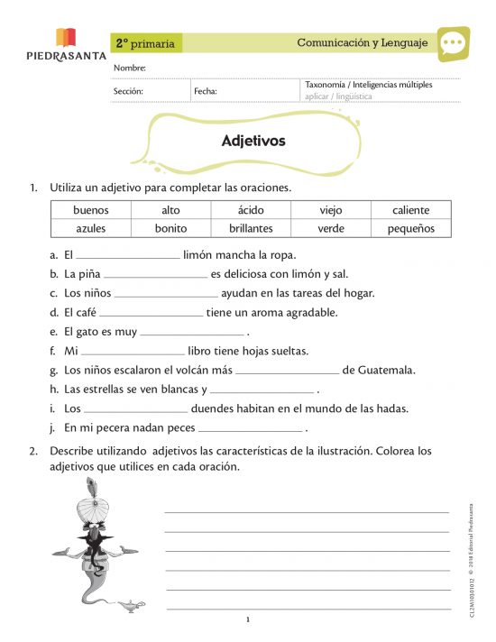 Adjetivos