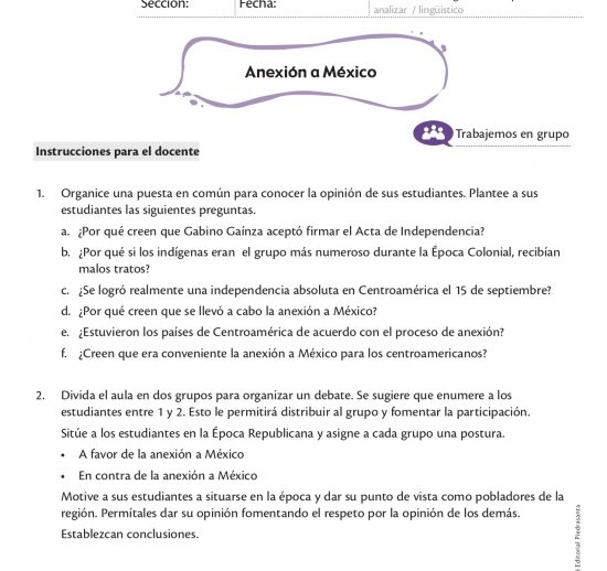 Anexión a México