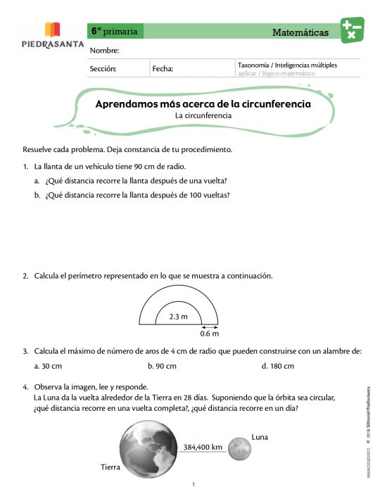 Aprendamos más acerca de la circunferencia