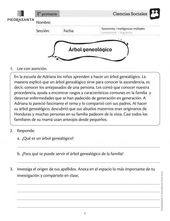 Arbol genealógico