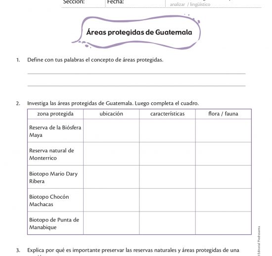 Áreas protegidas de Guatemala