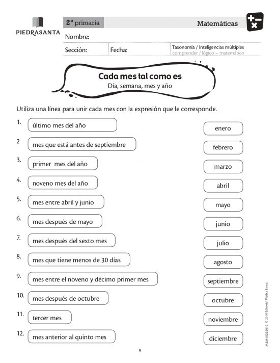 Cada mes tal como es