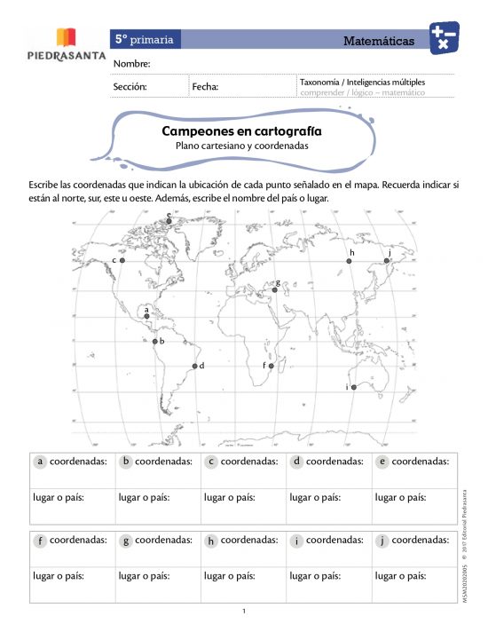 Campeones en cartografía
