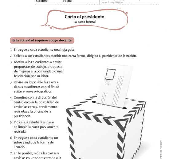 Carta al presidente