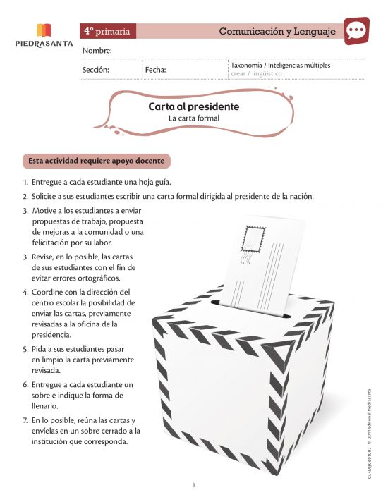 Carta al presidente