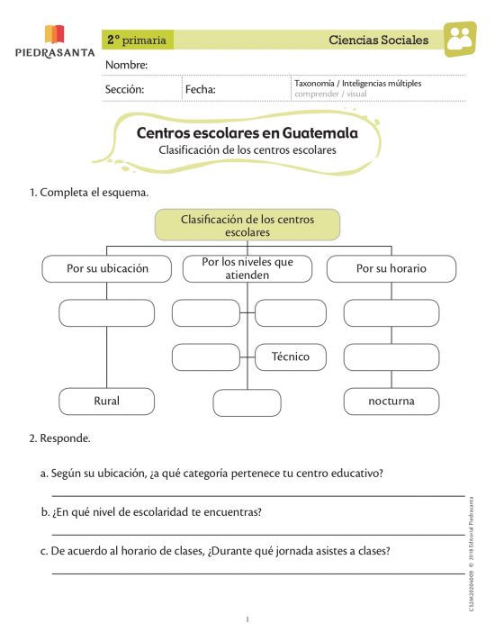 Centros escolares en Guatemala