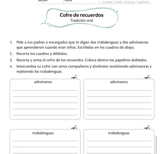 Cofre de recuerdos
