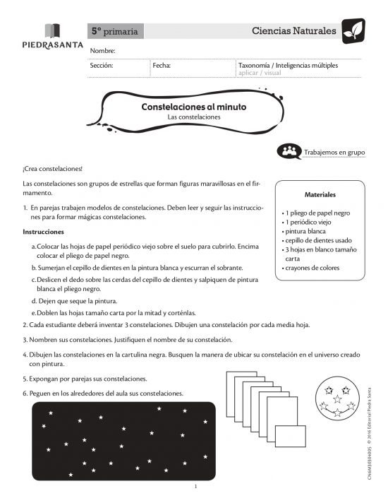 Constelaciones al minuto