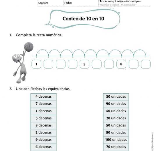Conteo de 10 en 10