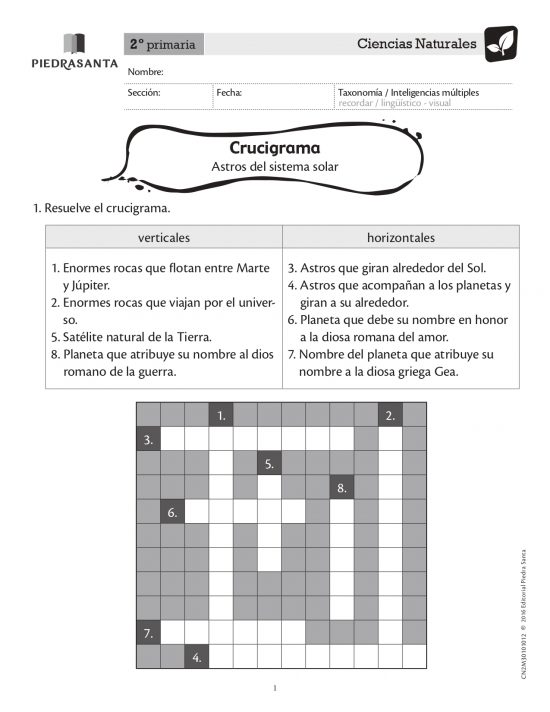 Crucigrama