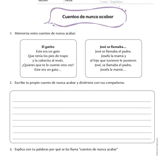 Cuentos de nunca acabar