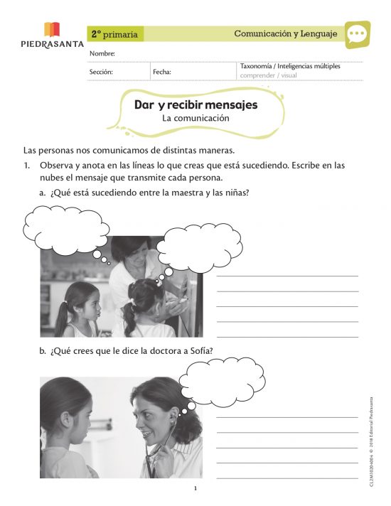 Dar y recibir mensajes