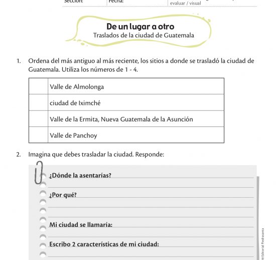 De un lugar a otro