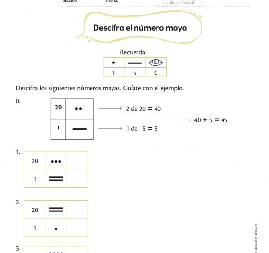 Descifra el número maya