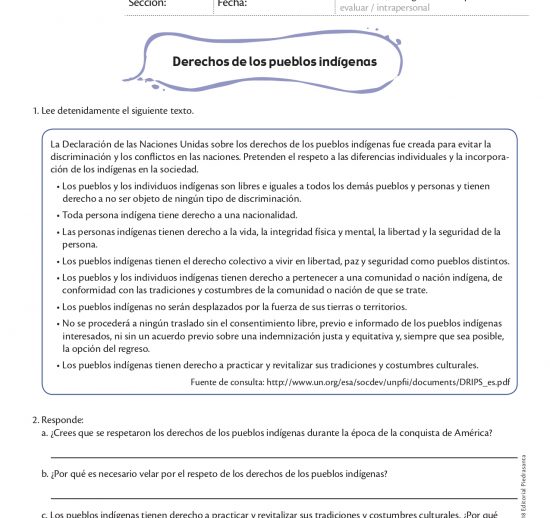 Derechos de los pueblos indígenas