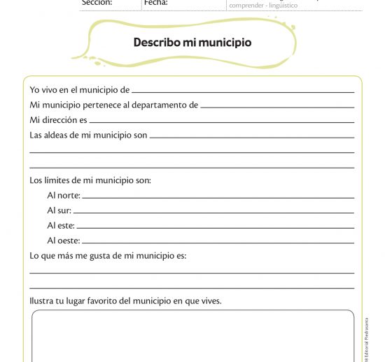 Describo mi municipio