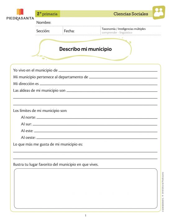 Describo mi municipio