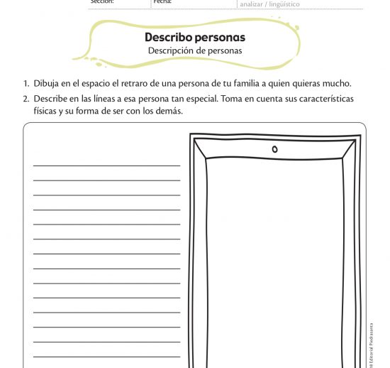 Describo personas