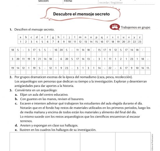 Descubre el mensaje secreto