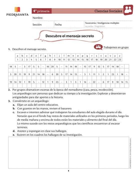 Descubre el mensaje secreto