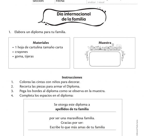 Día internacional de la familia