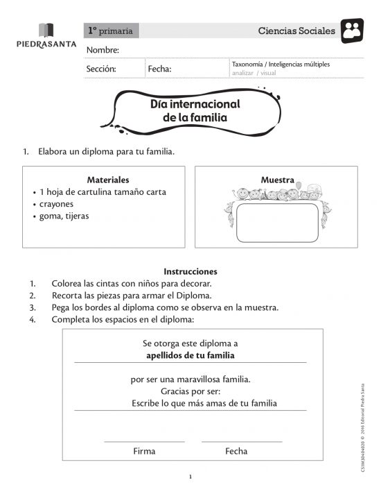 Día internacional de la familia