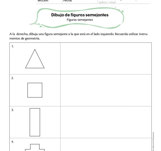 Dibujo de figuras semejantes
