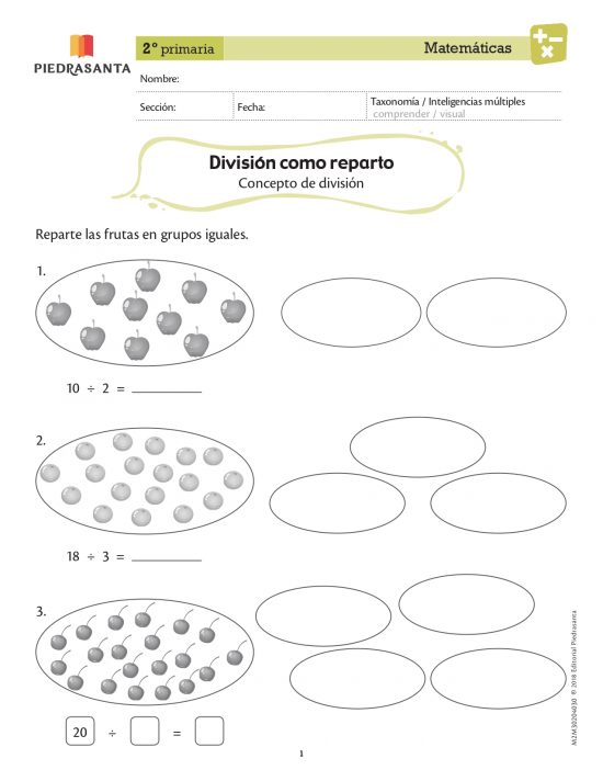 División como reparto