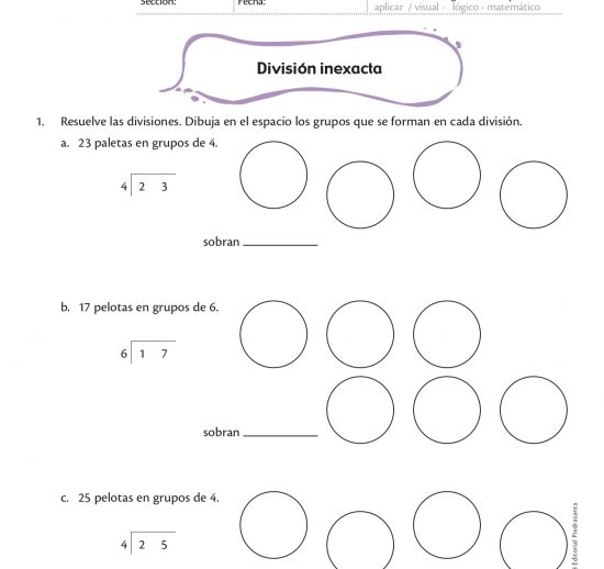 División inexacta