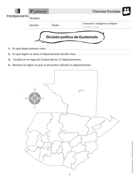 División política de Guatemala