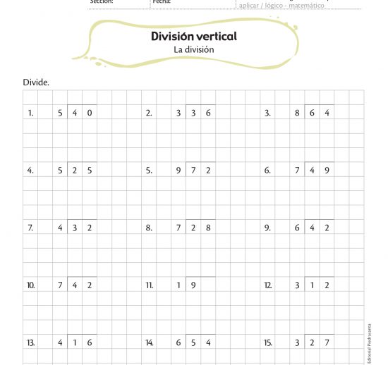 División vertical