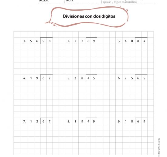 Divisiones con dos dígitos
