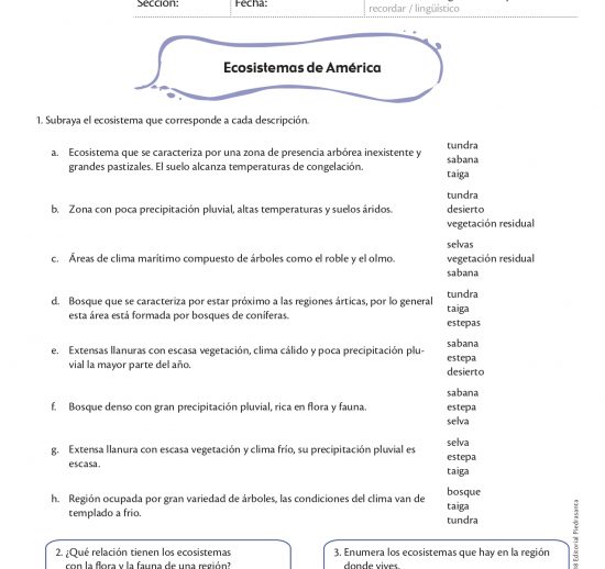 Ecosistemas de América