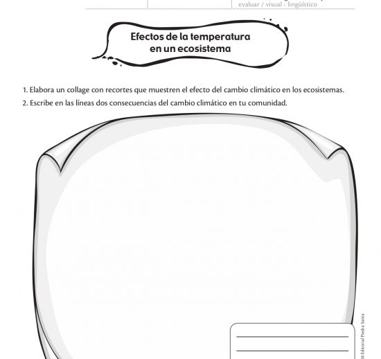 Efectos de la temperatura en un ecosistema